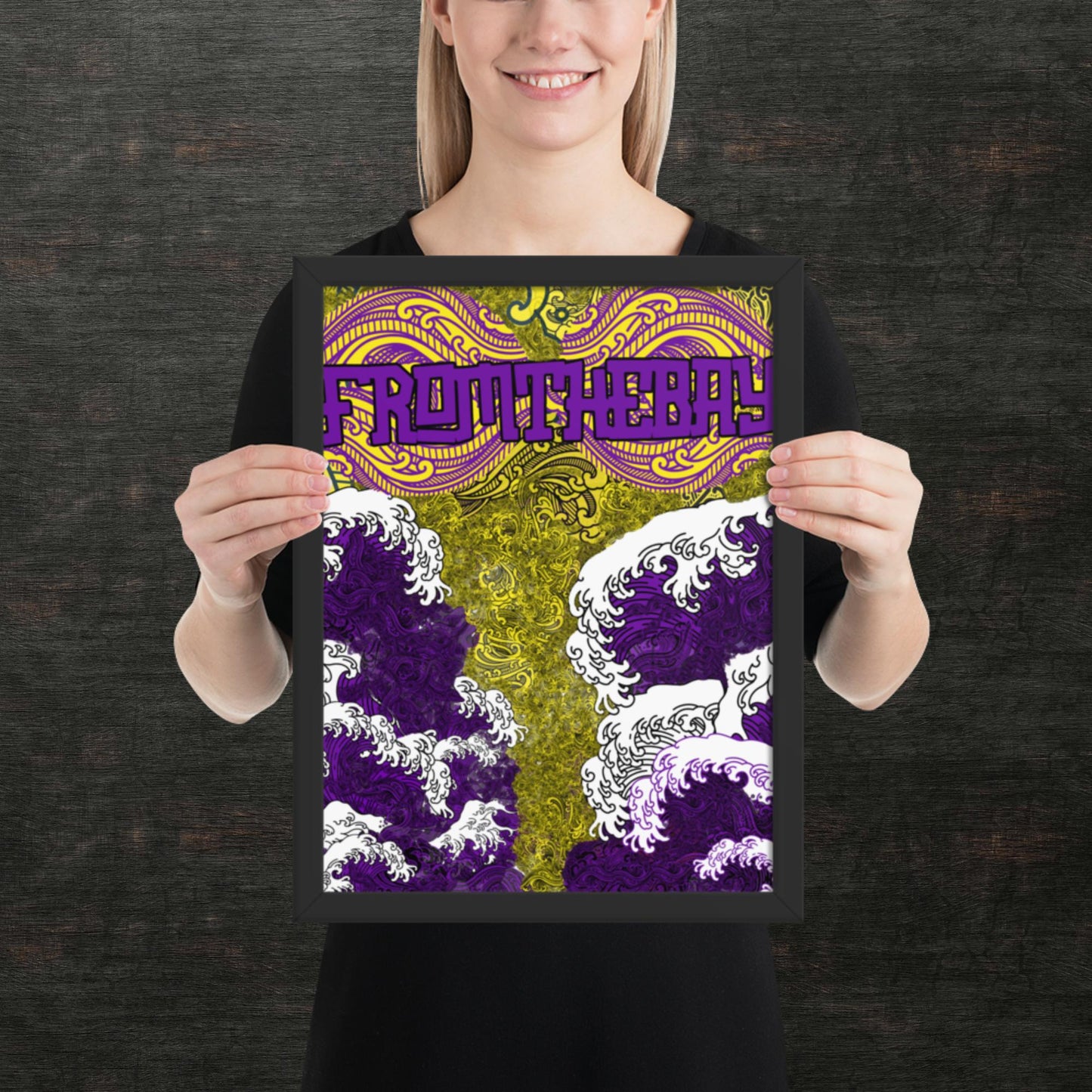 Framed matte paper poster