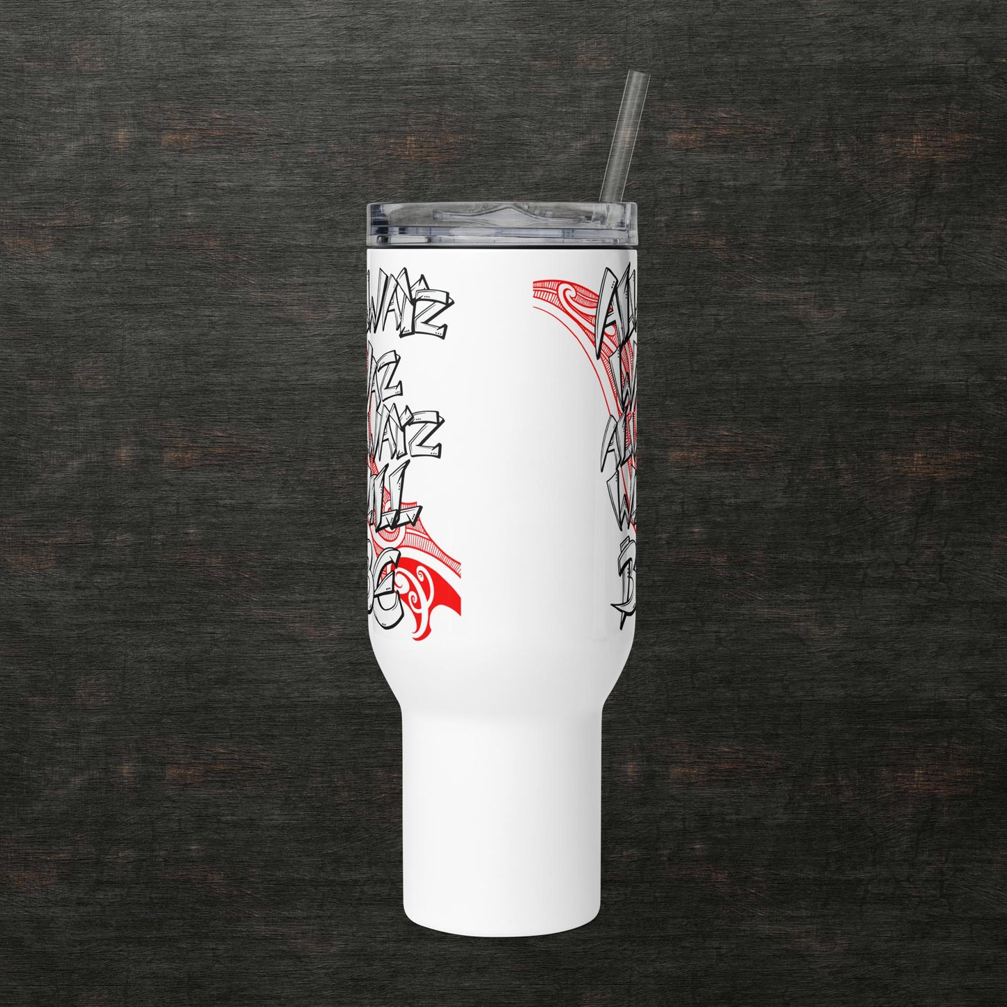 Travel mug with a handle