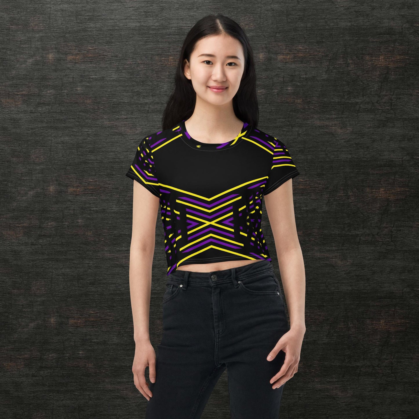 All-Over Print Crop Tee