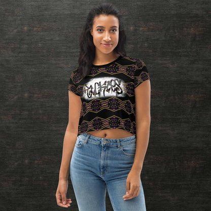 All-Over Print Crop Tee