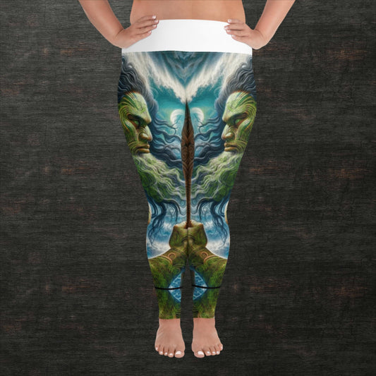 All-Over Print Plus Size Leggings