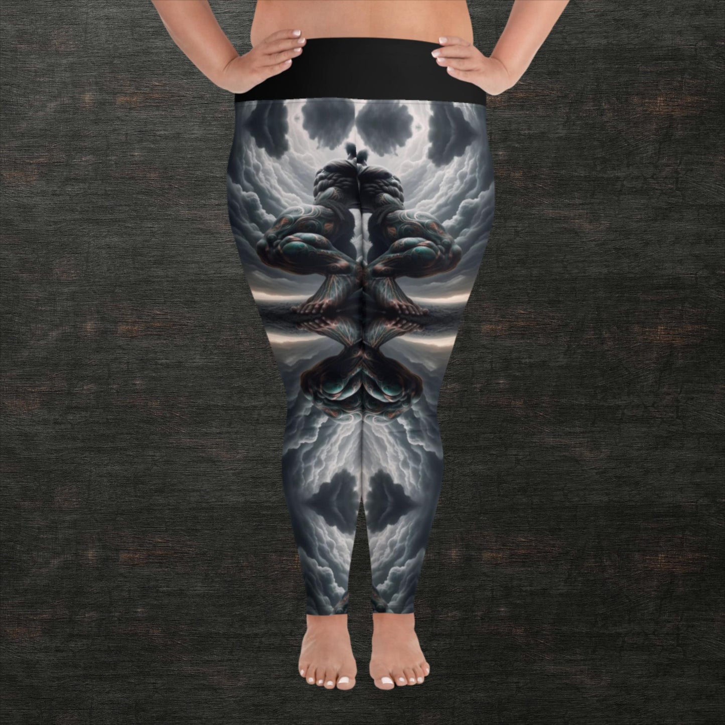 All-Over Print Plus Size Leggings