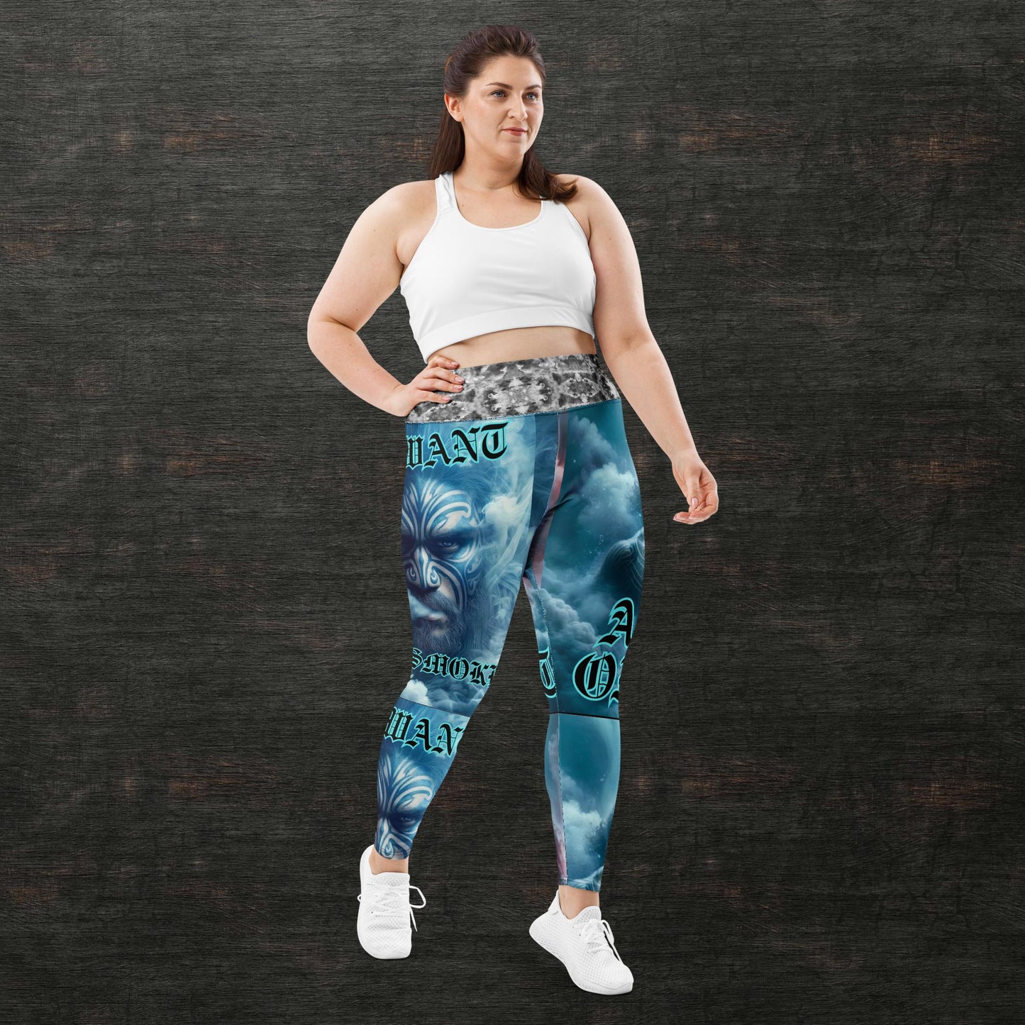 All-Over Print Plus Size Leggings