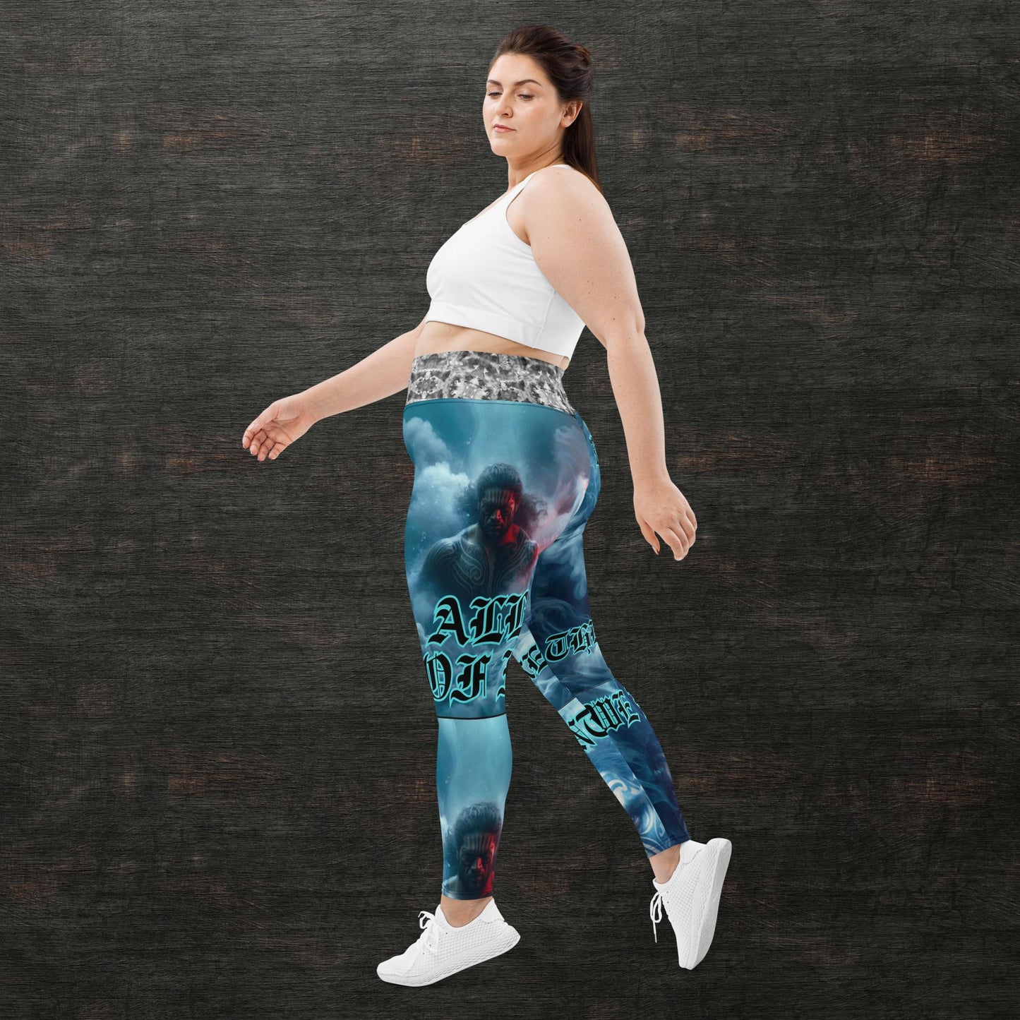 All-Over Print Plus Size Leggings