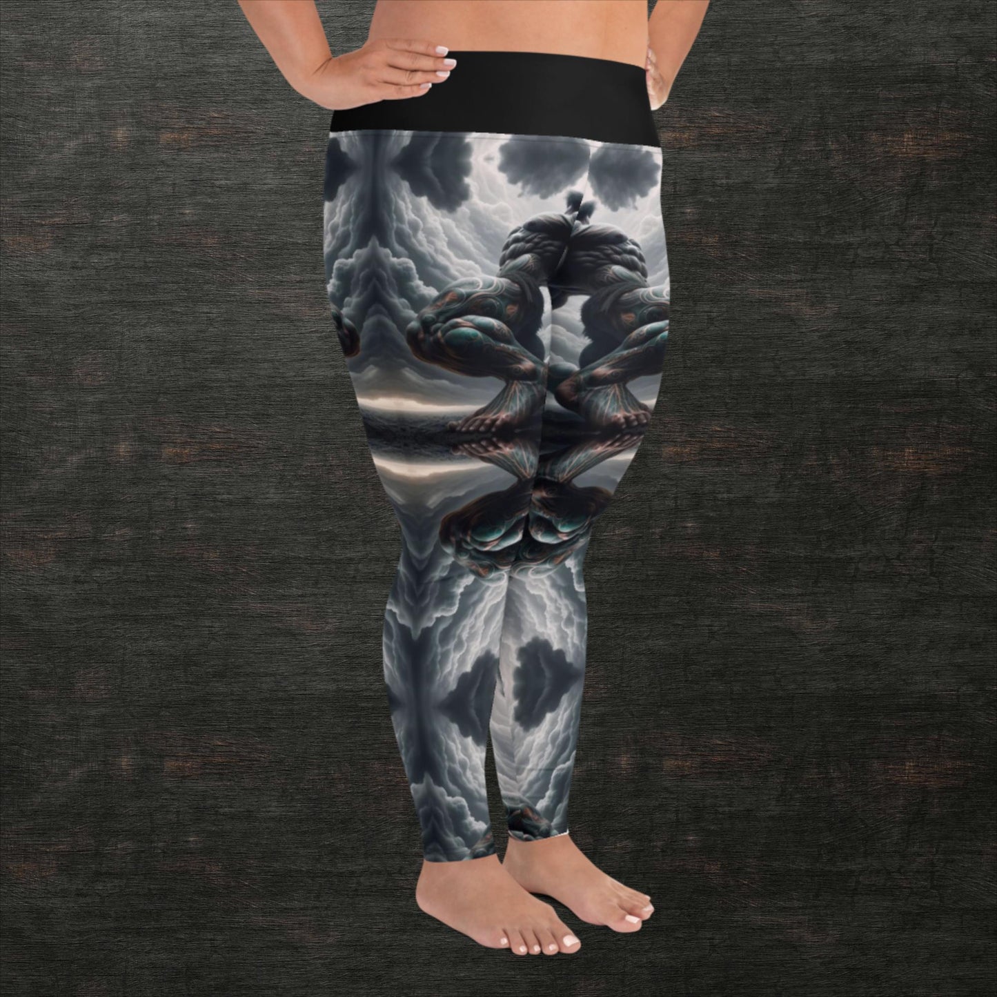 All-Over Print Plus Size Leggings