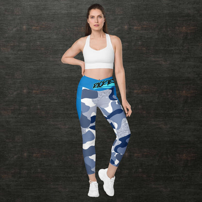 Crossover leggings with pockets