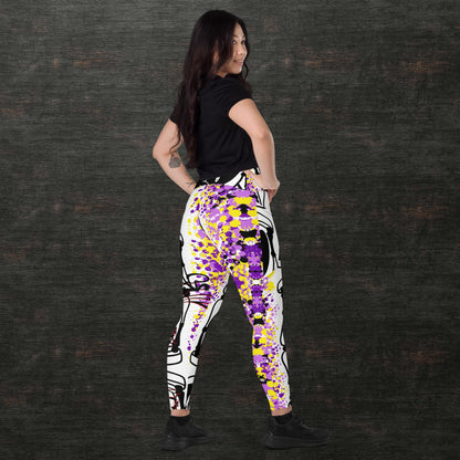 Crossover leggings with pockets