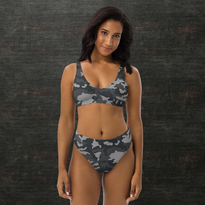 Recycled high-waisted bikini