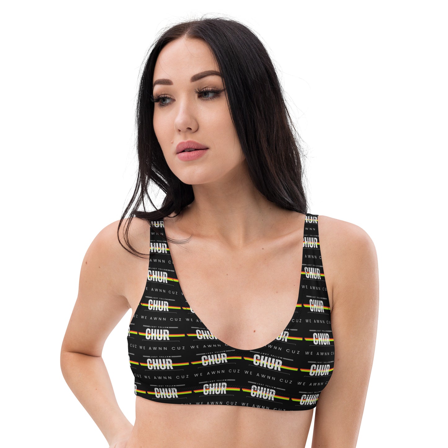 Recycled padded bikini top