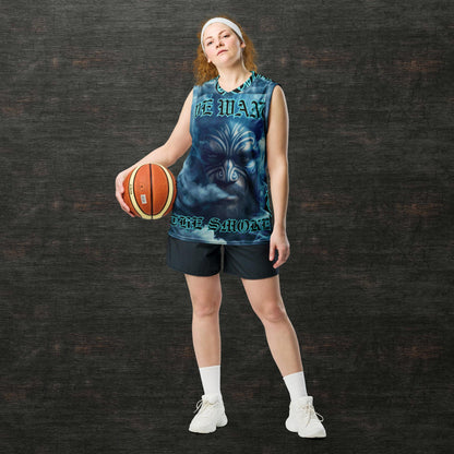 Recycled unisex basketball jersey