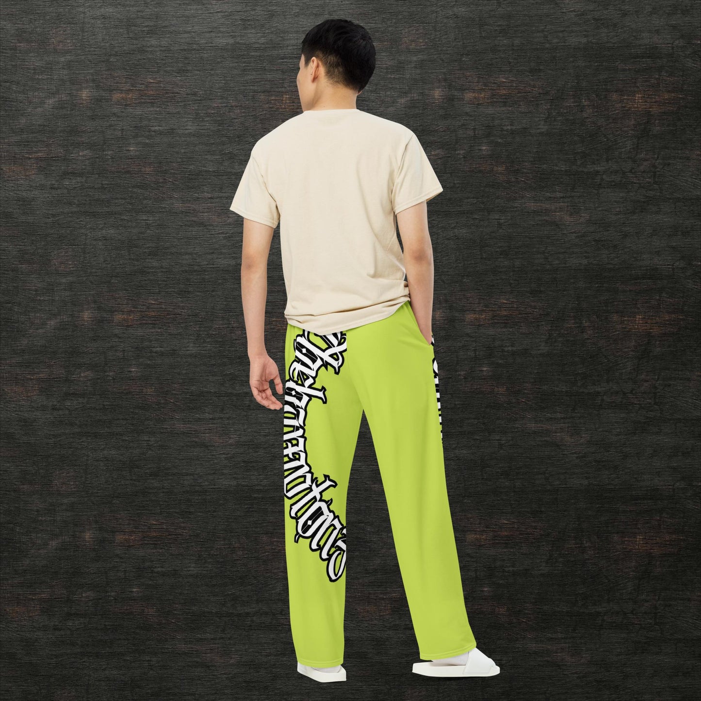 All-over print unisex wide-leg pants