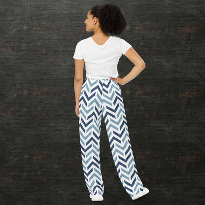 All-over print unisex wide-leg pants