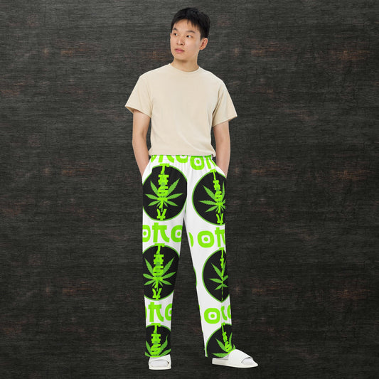 All-over print unisex wide-leg pants