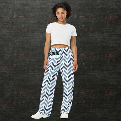 All-over print unisex wide-leg pants