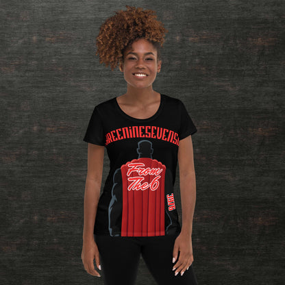 All-Over Print Women's Athletic T-shirt