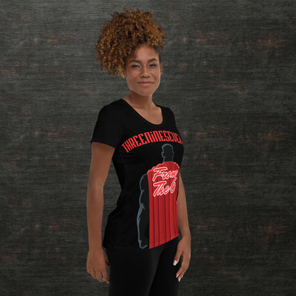 All-Over Print Women's Athletic T-shirt