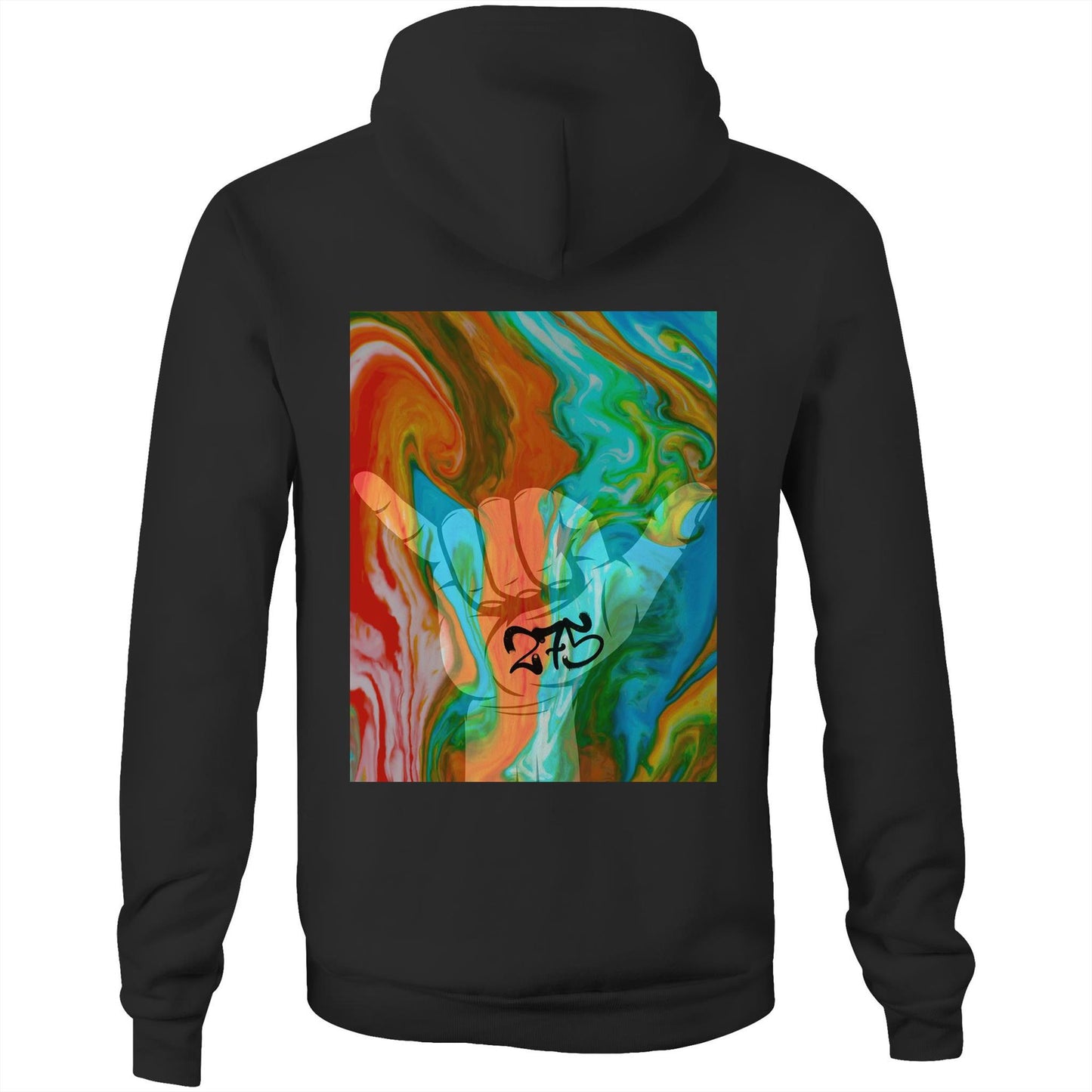 AS Colour Stencil - Pocket Hoodie Sweatshirt