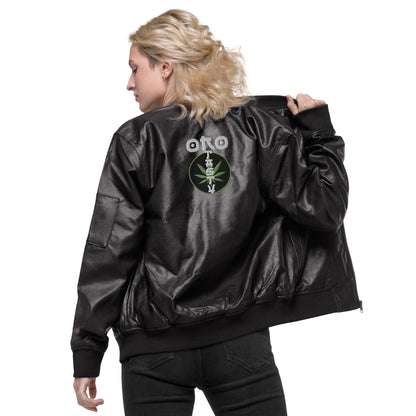 Leather Bomber Jacket