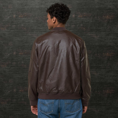 Leather Bomber Jacket