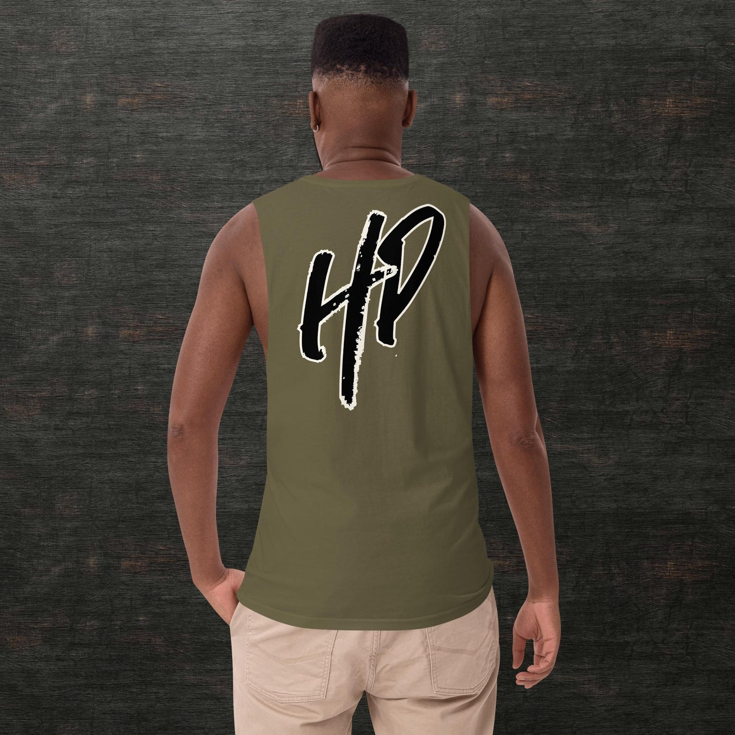 Men’s drop arm tank top