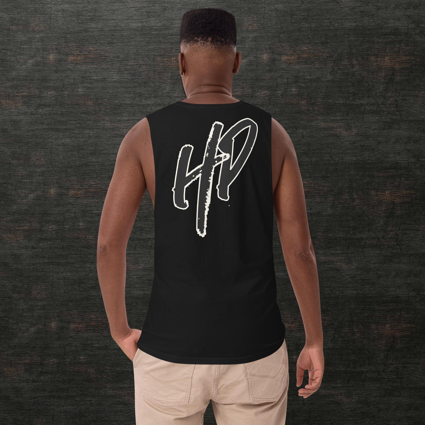 Men’s drop arm tank top