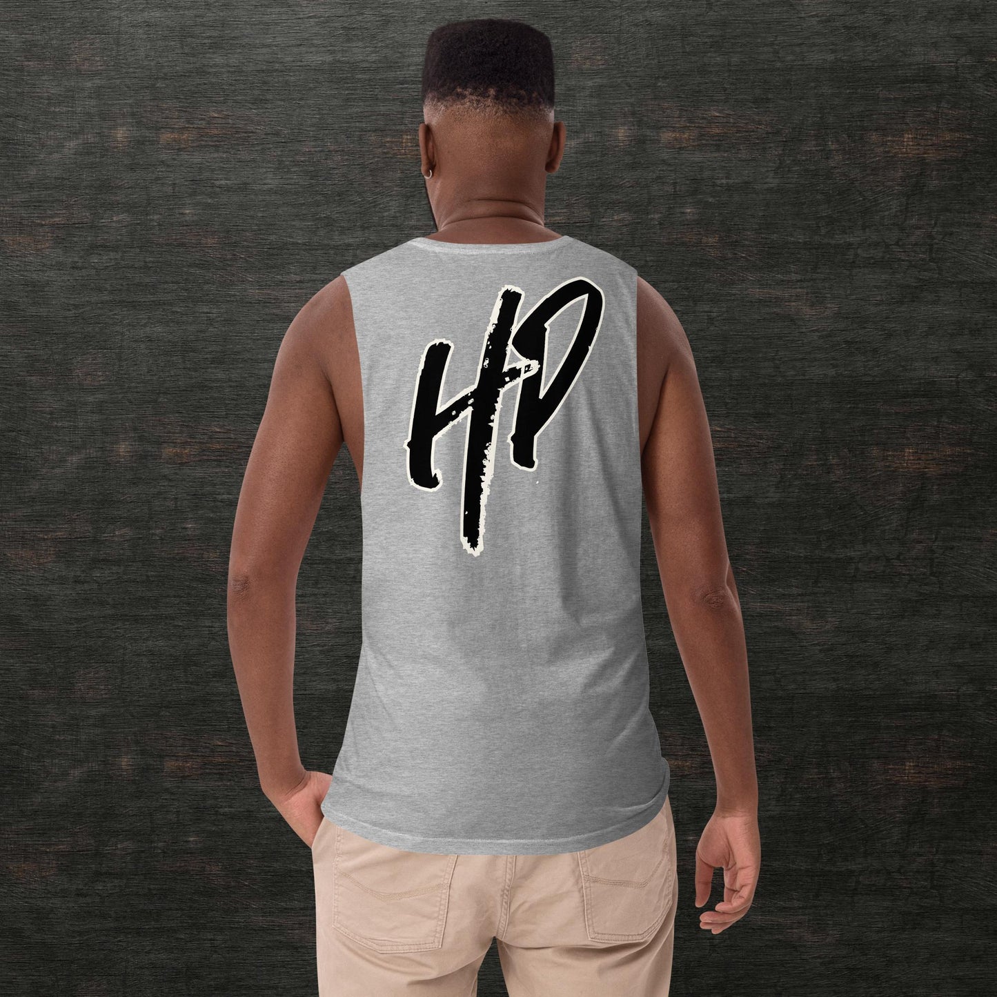 Men’s drop arm tank top