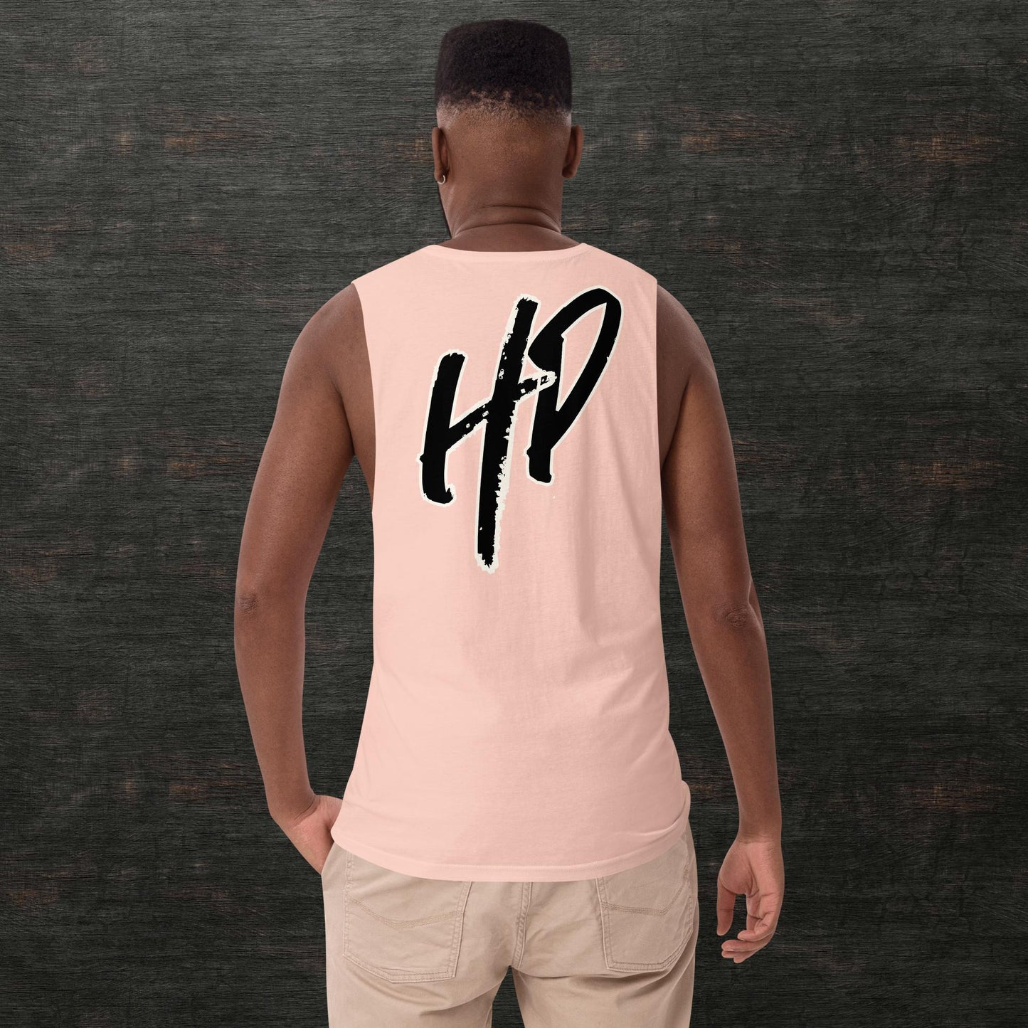 Men’s drop arm tank top