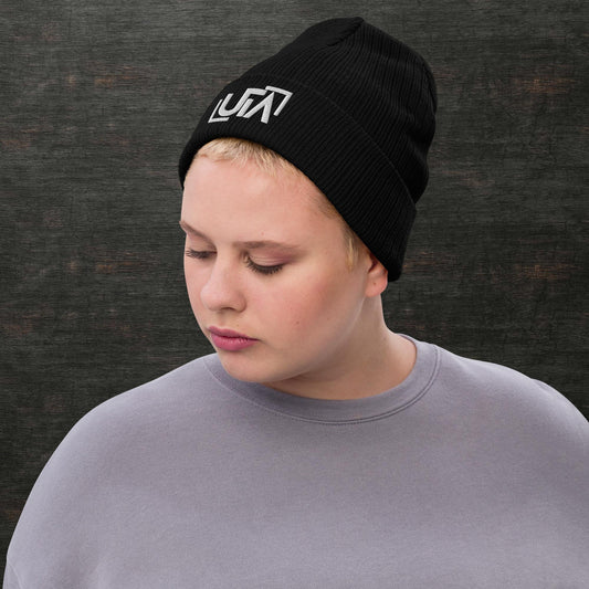 Ribbed knit beanie