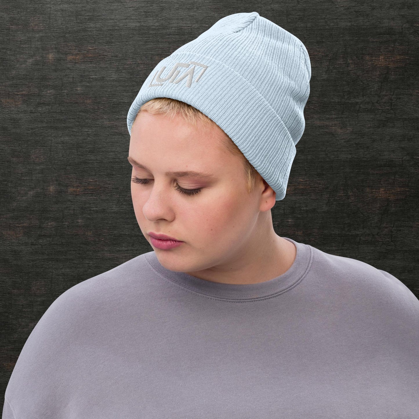 Ribbed knit beanie