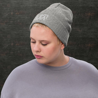 Ribbed knit beanie