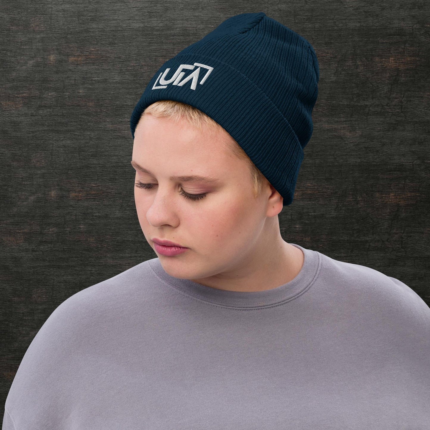 Ribbed knit beanie