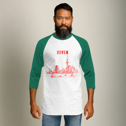 3/4 sleeve raglan shirt