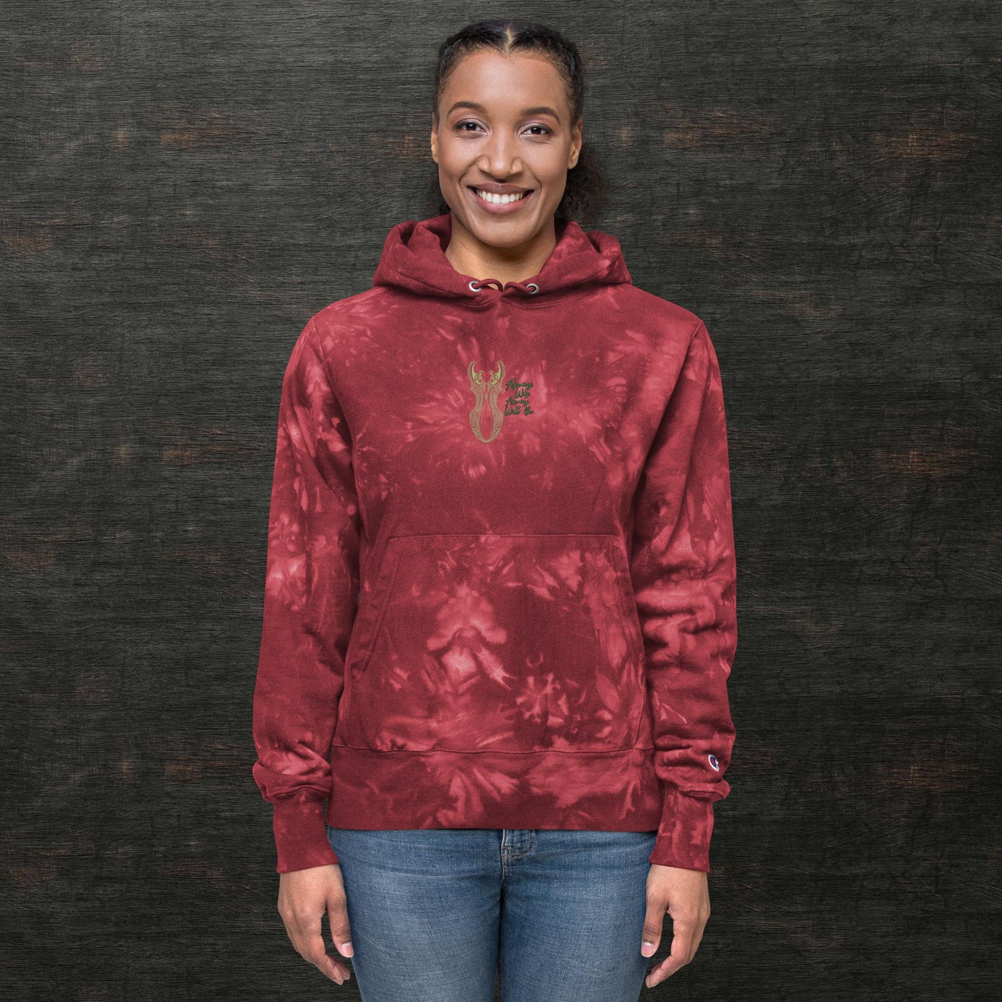 Unisex Champion tie-dye hoodie