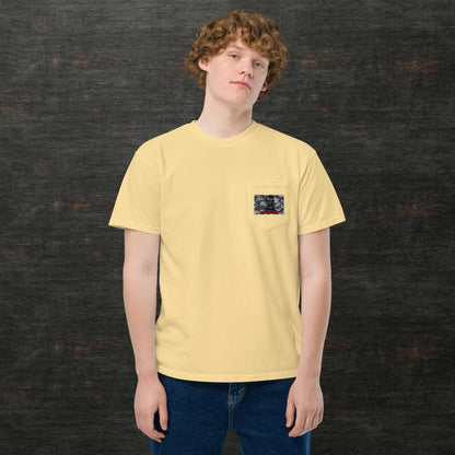 Unisex garment-dyed pocket t-shirt