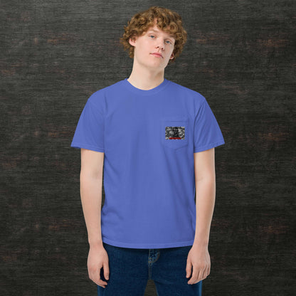 Unisex garment-dyed pocket t-shirt