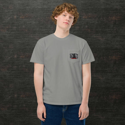 Unisex garment-dyed pocket t-shirt