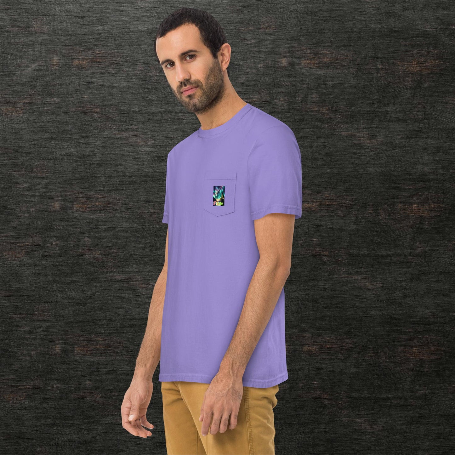 Unisex garment-dyed pocket t-shirt