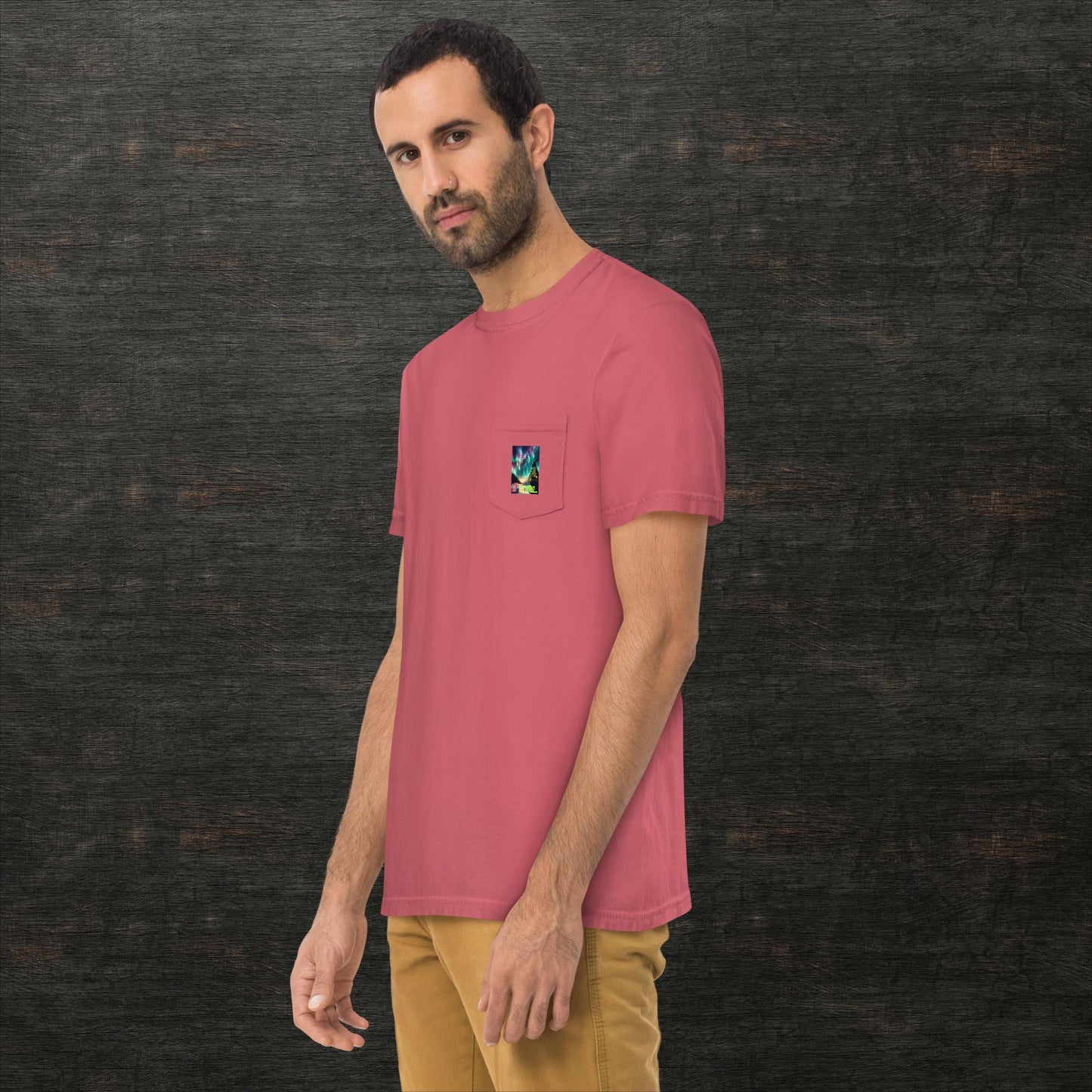 Unisex garment-dyed pocket t-shirt