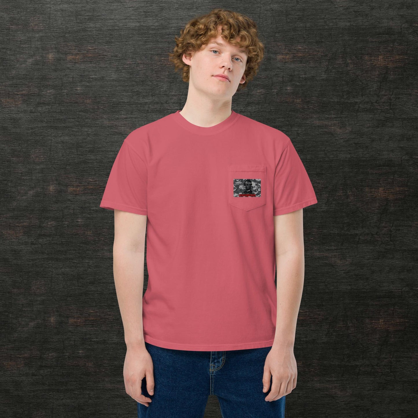 Unisex garment-dyed pocket t-shirt