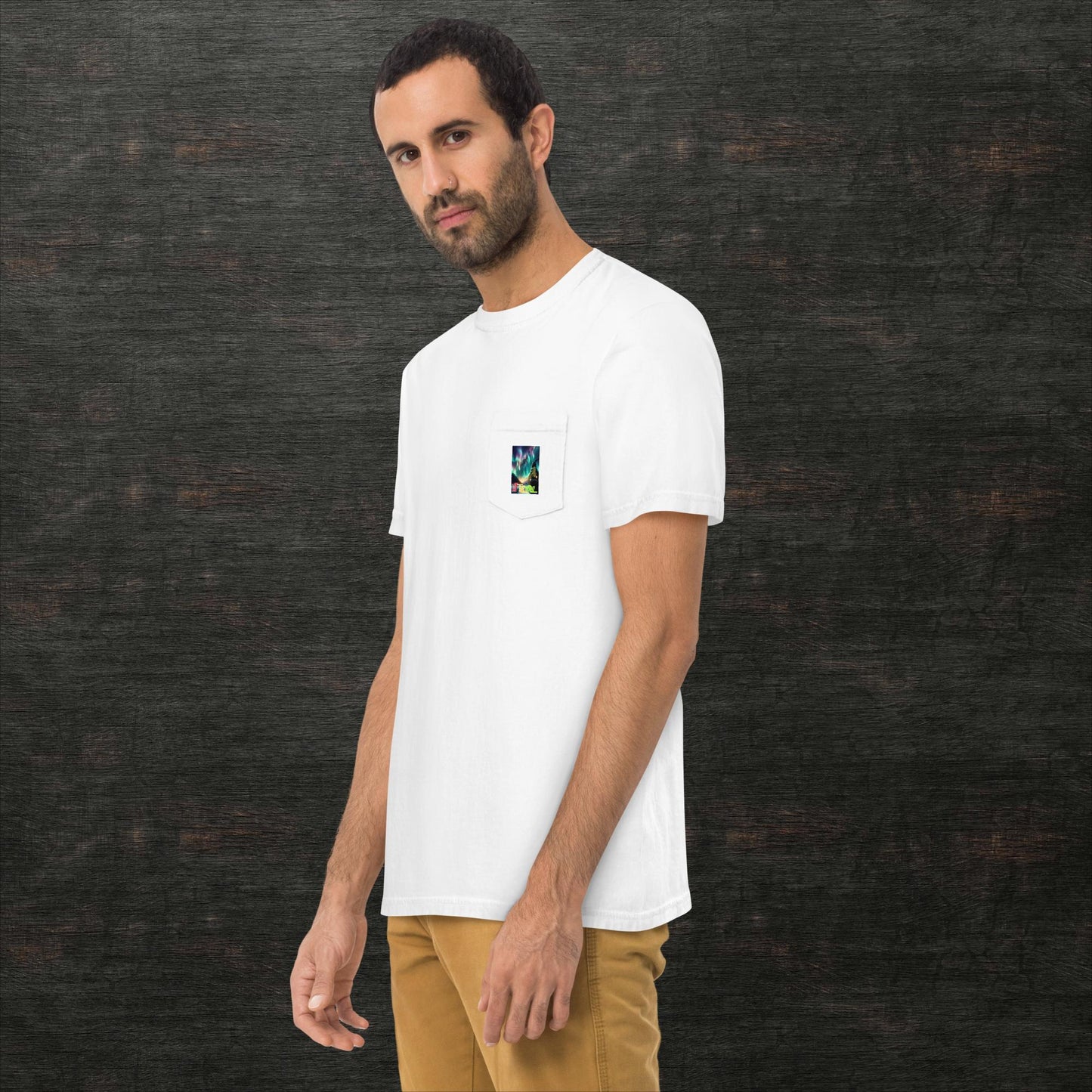 Unisex garment-dyed pocket t-shirt